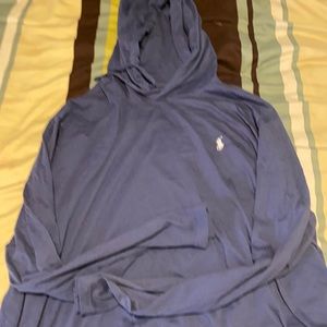 Polo long sleeve hooded shirt
